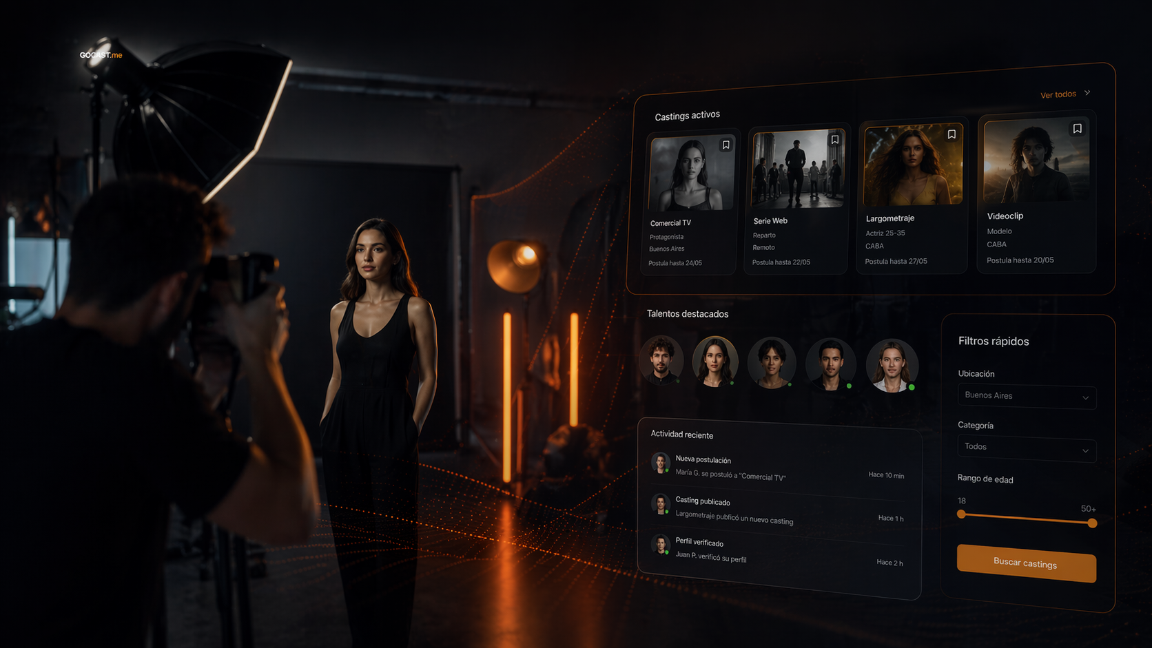 Plataforma de Casting GoCast.me